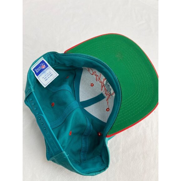 Vintage Miami Dolphins Hat Cap Snap Back Blue Adjustable Faded Y2K NOS - Picture 6 of 7